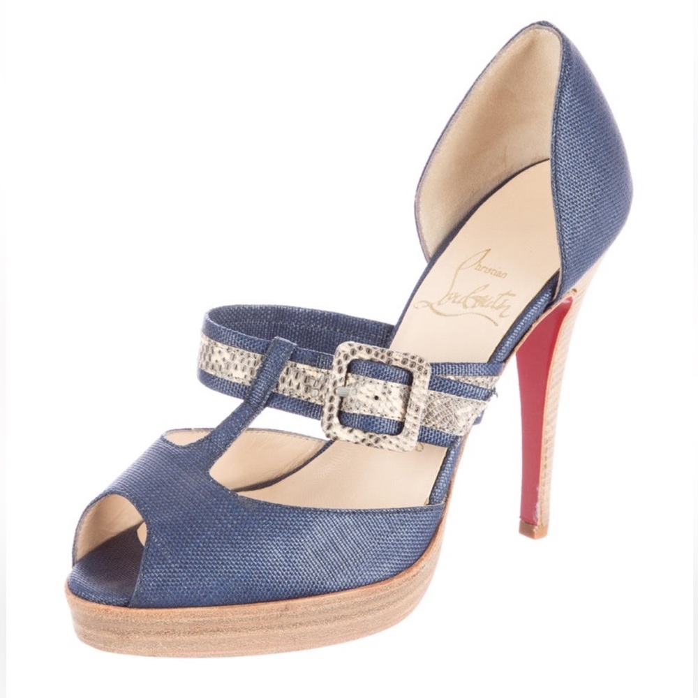 Christian Louboutin peep-toe d'Orsay pumps